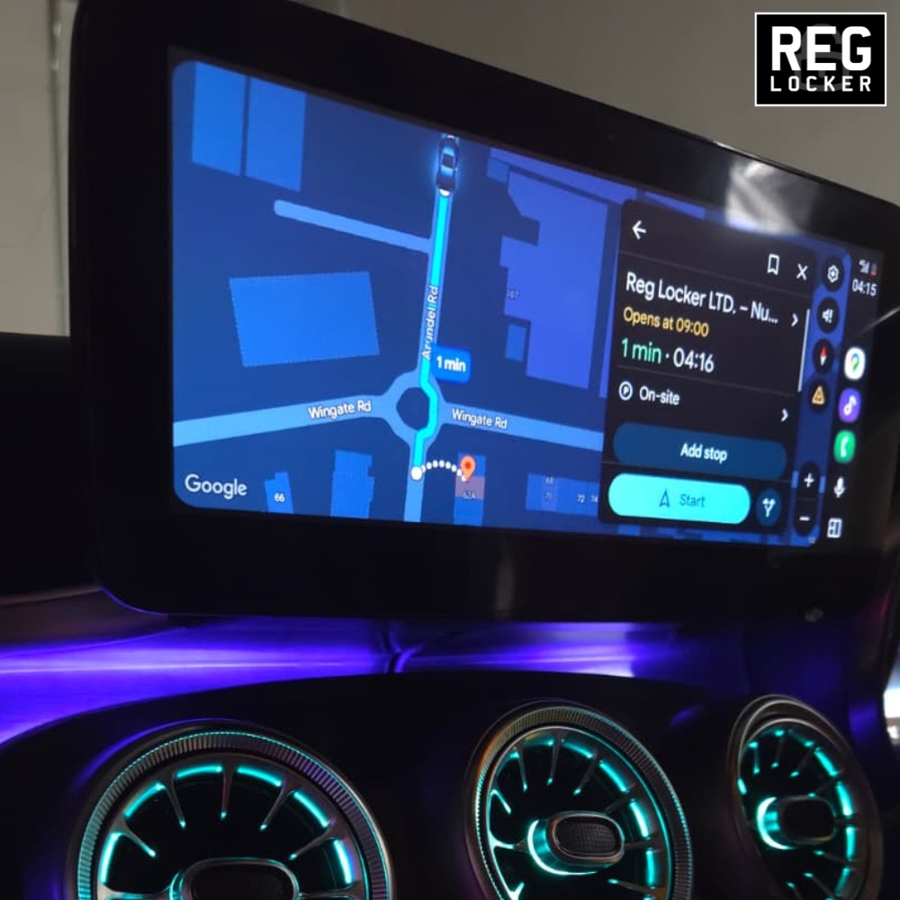 Buy RegLocker CarPlay system for seamless in-car connectivity with maps, music, and calls.